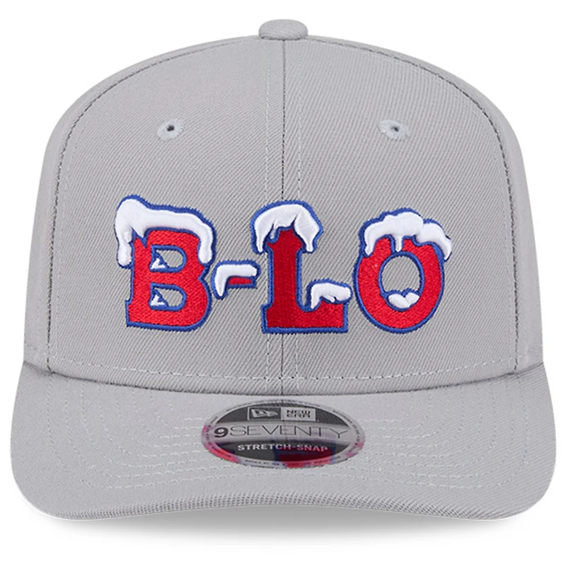 Casquette ajustable 9SEVENTY grise New Era pour homme, collection Rivalries 2025 des Buffalo Bills
