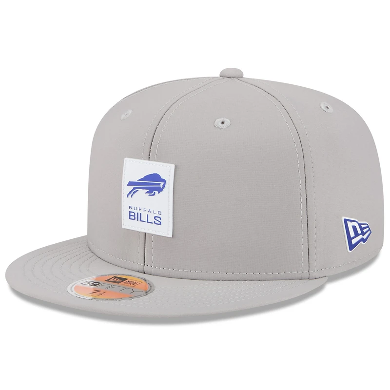 Men's New Era Gray Buffalo Bills 2025 Sideline  59FIFTY Fitted Hat