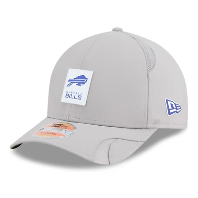 Men's New Era Gray Buffalo Bills 2025 Sideline  M-Crown 9FORTY Adjustable Hat