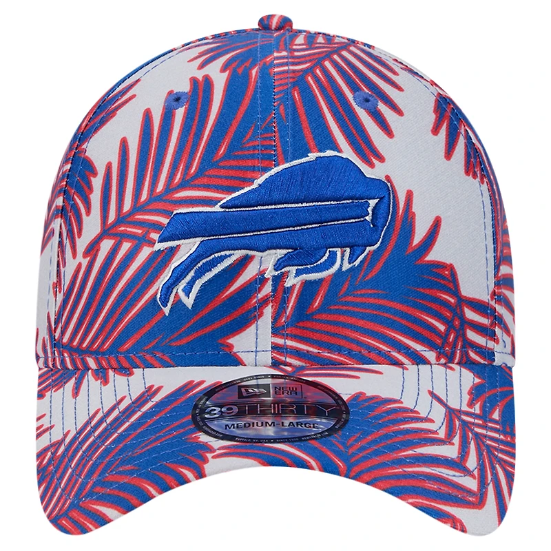 Casquette Flex 39THIRTY New Era pour hommes, gris Buffalo Bills Palms