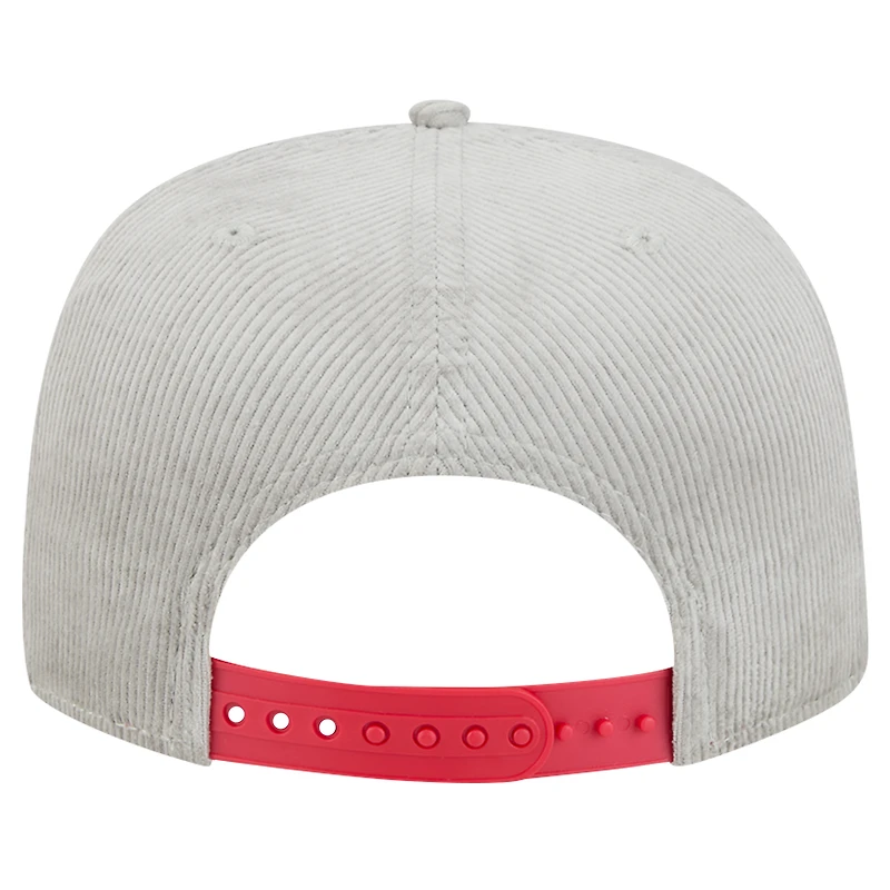 Casquette de golf snapback Buffalo Bills Throwback grise New Era pour homme
