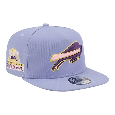 Casquette snapback New Era 9FIFTY Bloom A-Frame pour homme, couleur lavande, Buffalo Bills