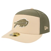 Men's New Era Light Beige/Olive Buffalo Bills Two-Tone Color Pack Split Panel 59FIFTY Fitted Hat