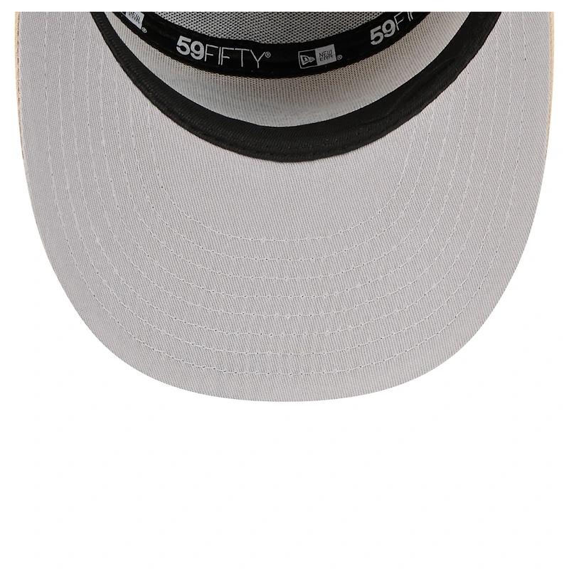 Men's New Era Light Beige/Olive Buffalo Bills Two-Tone Color Pack Split Panel 59FIFTY Fitted Hat