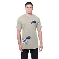 Men's New Era Light Beige Buffalo Bills Multi Patch T-Shirt