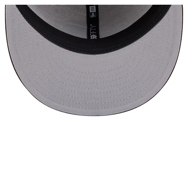 Men's New Era Light Brown/Dark Brown Buffalo Bills Two-Tone Walnut 59FIFTY Fitted Hat