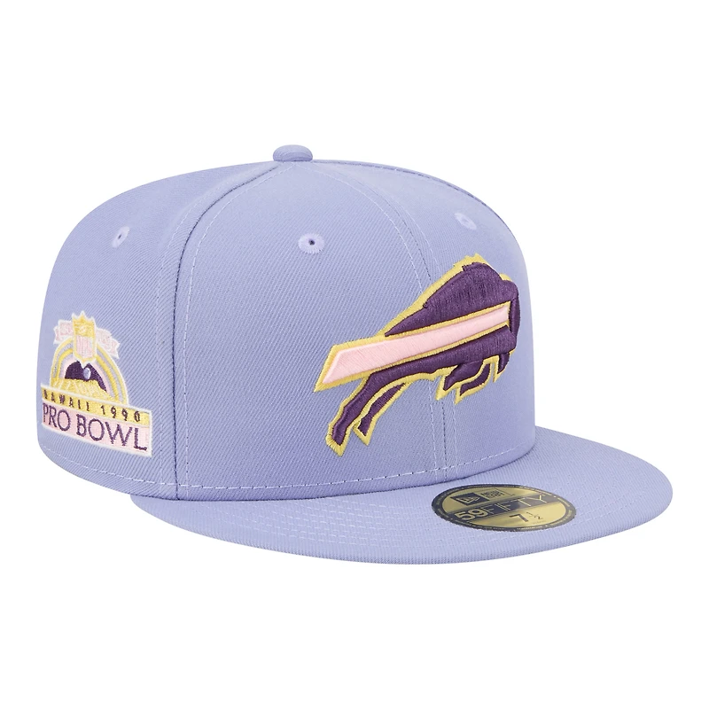 Men's New Era Light Purple Buffalo Bills Lavender Bloom 59FIFTY Fitted Hat