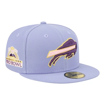Men's New Era Light Purple Buffalo Bills Lavender Bloom 59FIFTY Fitted Hat