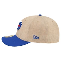 Men's New Era  Natural/Royal Buffalo Bills Pre-Curved Twine 59FIFTY Fitted Hat