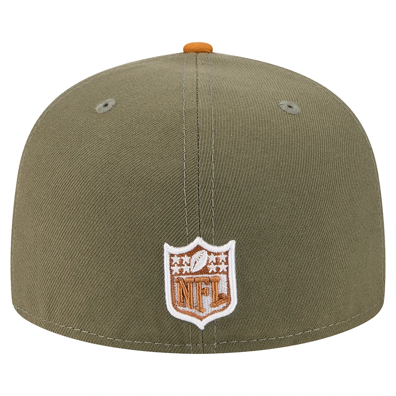 Casquette ajustée A-Frame 59FIFTY pour homme New Era, coloris olive/marron, Buffalo Bills
