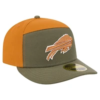 Men's New Era Olive/Brown Buffalo Bills Two-Tone Color Pack Split Panel 59FIFTY Fitted Hat