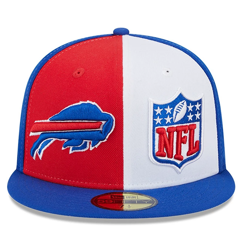 Men's New Era Red/Royal Buffalo Bills 2023 Sideline 59FIFTY Fitted Hat