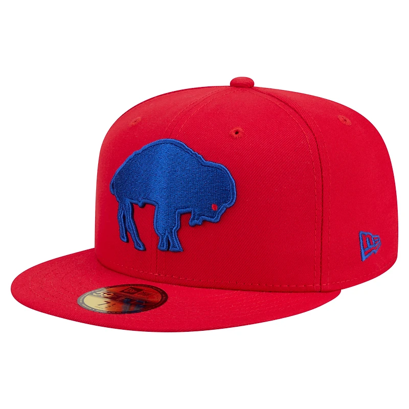 Casquette ajustée New Era rouge Buffalo Bills 59FIFTY pour homme