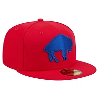 Men's New Era Red Buffalo Bills 59FIFTY Fitted Hat