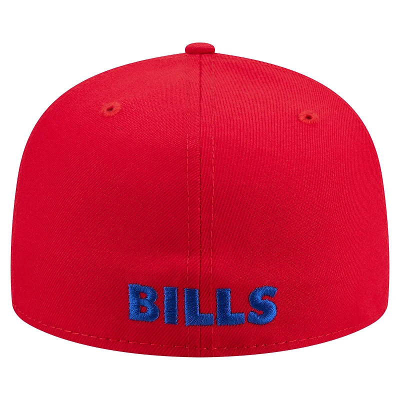Casquette ajustée New Era rouge Buffalo Bills 59FIFTY pour homme