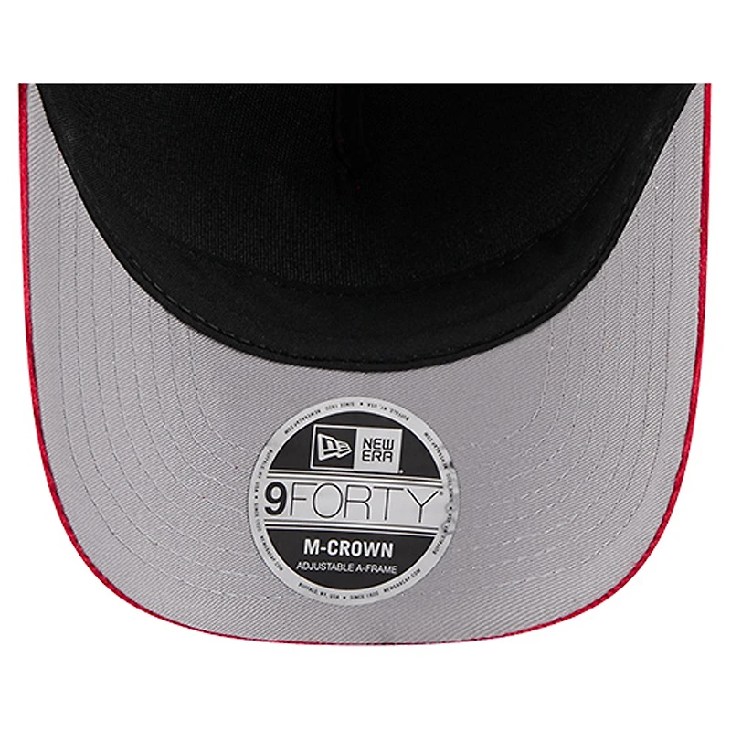 Men's New Era Red Buffalo Bills Cord Corduroy 9FORTY A-Frame Adjustable Hat