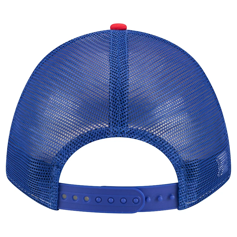 Casquette ajustable New Era Linear A-Frame 9FORTY pour homme, Buffalo Bills rouges