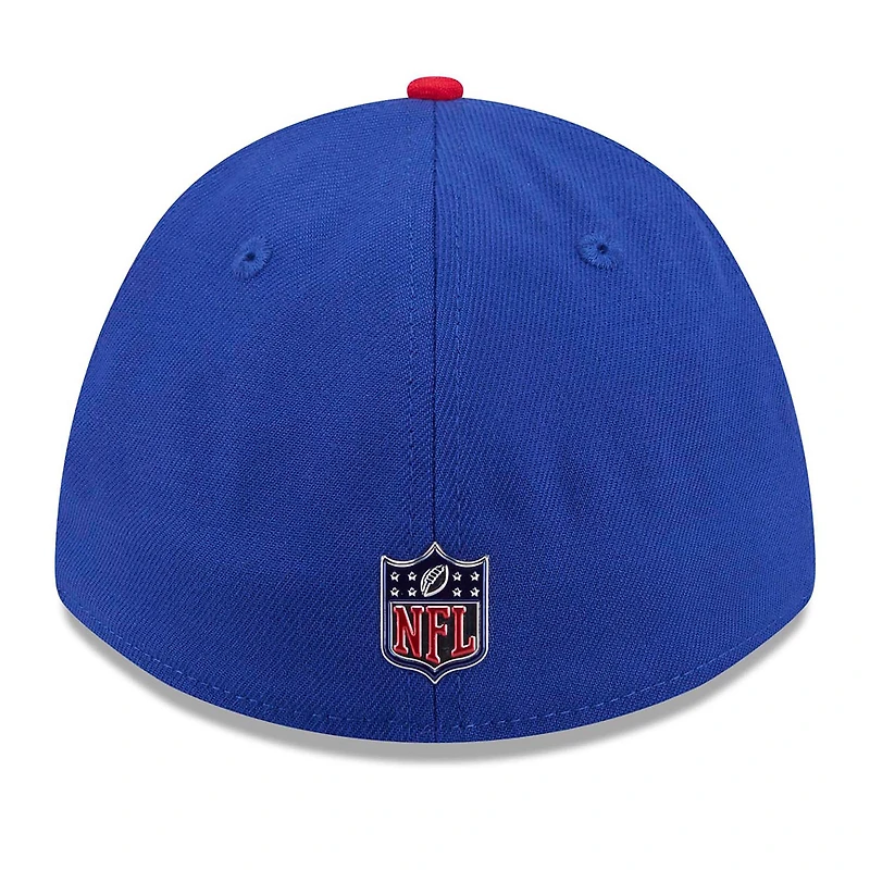 Casquette New Era Flex pour homme, bleu royal/rouge, Buffalo Bills, repêchage NFL 2026, modèle 39THIRTY M-Crown