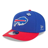 Casquette snapback New Era 9FIFTY pré-courbée pour homme, bleu royal/rouge, Buffalo Bills, édition spéciale draft NFL 2026.