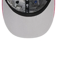Casquette snapback New Era 9FIFTY pré-courbée pour homme, bleu royal/rouge, Buffalo Bills, édition spéciale draft NFL 2026.