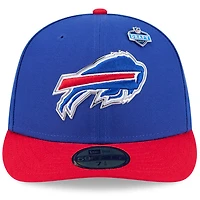 Men's New Era  Royal/Red Buffalo Bills 2026 NFL Draft Pre-Curved 59FIFTY Fitted Hat