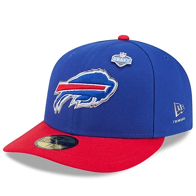 Casquette ajustée New Era 59FIFTY pré-courbée pour homme, coloris royal/rouge, Buffalo Bills, édition spéciale NFL Draft 2026