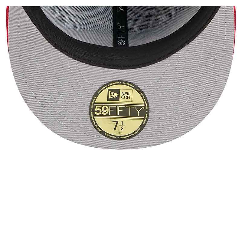 Men's New Era Royal/Red Buffalo Bills Break 59FIFTY Fitted Hat