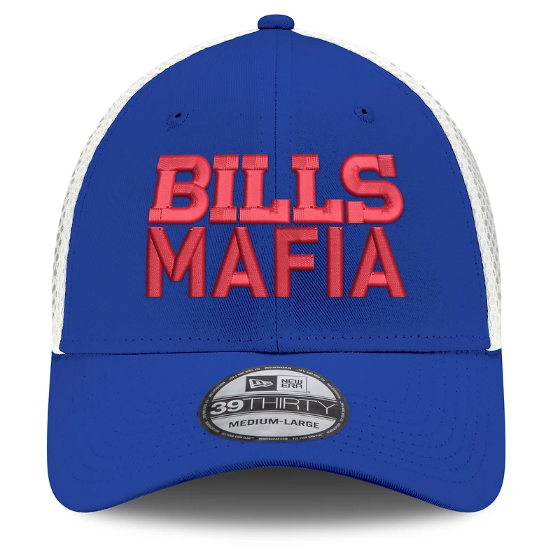 Men's New Era Royal/White Buffalo Bills Mafia Neo 39THIRTY Flex Hat