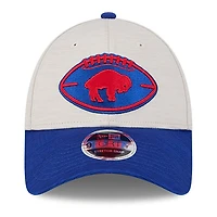 Casquette ajustable Royal Buffalo Bills 2024 Sideline 9FORTY New Era pour homme