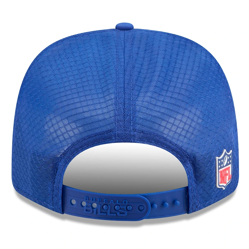 Men's New Era  Royal Buffalo Bills 2025 Sideline 9SEVENTY Adjustable Trucker Hat