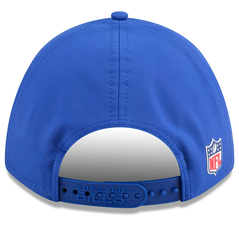 Casquette ajustable New Era Royal Buffalo Bills 2025 Sideline M-Crown 9FORTY pour homme