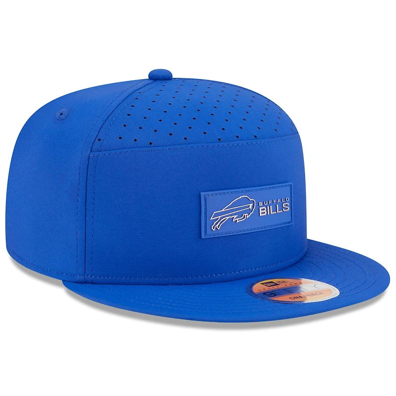 Casquette snapback 9FIFTY à panneau fendu latéral New Era Royal Buffalo Bills 2025 pour homme