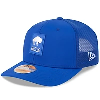 Men's New Era Royal Buffalo Bills 2025 Sideline Throwback 9SEVENTY Trucker Adjustable Hat
