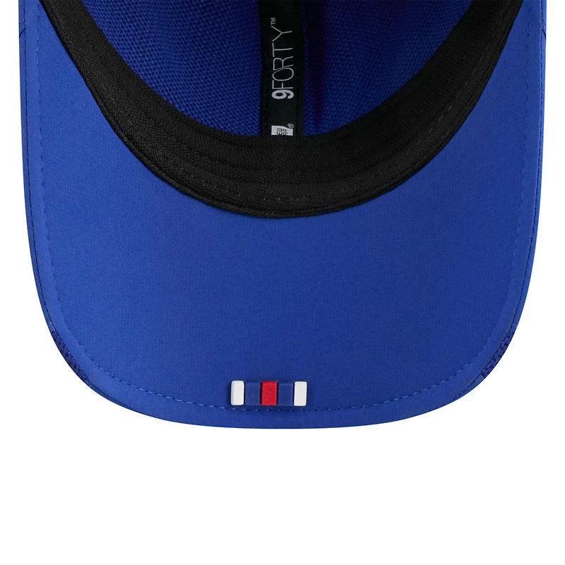 Men's New Era Royal Buffalo Bills 2025 Sideline Throwback M-Crown 9FORTY Adjustable Hat