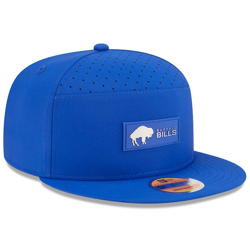 Casquette snapback 9FIFTY à panneau fendu rétro New Era Royal Buffalo Bills 2025 pour homme