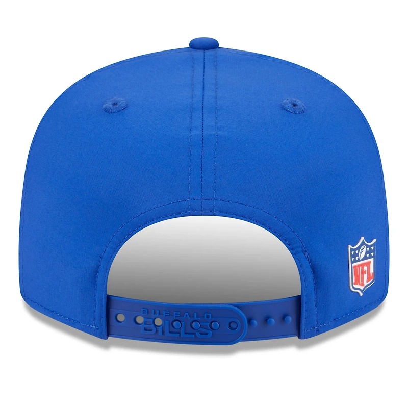 Casquette snapback 9FIFTY à panneau fendu rétro New Era Royal Buffalo Bills 2025 pour homme