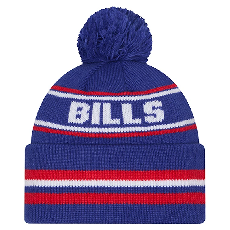 Men's New Era  Royal Buffalo Bills Classic Cuffed Knit Hat with Pom