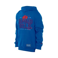 Men's New Era Royal Buffalo Bills Combine Authentic Local State Throwback Hoodie