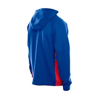 Sweat à capuche entièrement zippé New Era Royal Buffalo Bills Combine Authentic Raglan Scuba pour homme