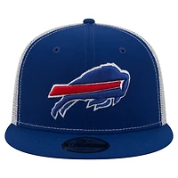 Casquette trucker snapback New Era Royal Buffalo Bills Core Team 9FIFTY pour homme
