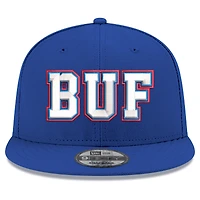 Casquette snapback New Era Royal Buffalo Bills Highmark Stadium saison inaugurale 9FIFTY pour homme
