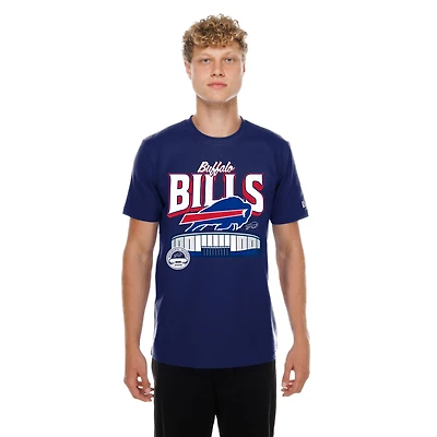 T-shirt New Era pour homme, édition spéciale saison inaugurale des Royal Buffalo Bills au Highmark Stadium