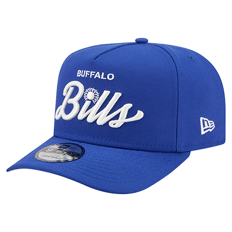 Casquette Snapback A-Frame 9FIFTY pour homme New Era Royal Buffalo Bills Local Play