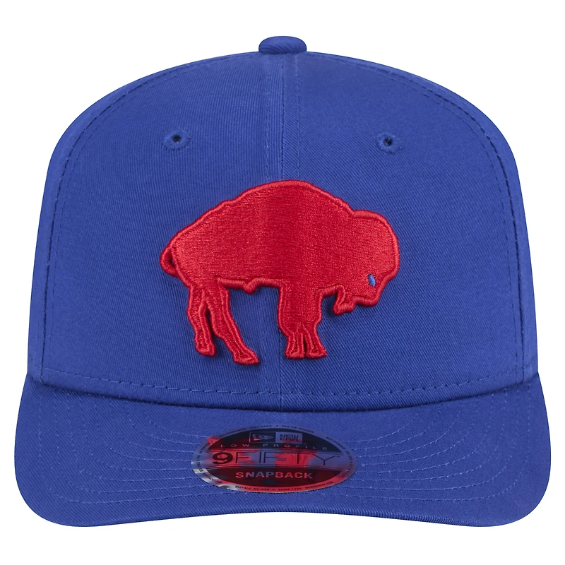 Casquette à visière plate à profil bas 9FIFTY des Royal Buffalo Bills de New Era pour homme