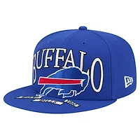 Men's New Era Royal Buffalo Bills  Oversized 59FIFTY Fitted Hat