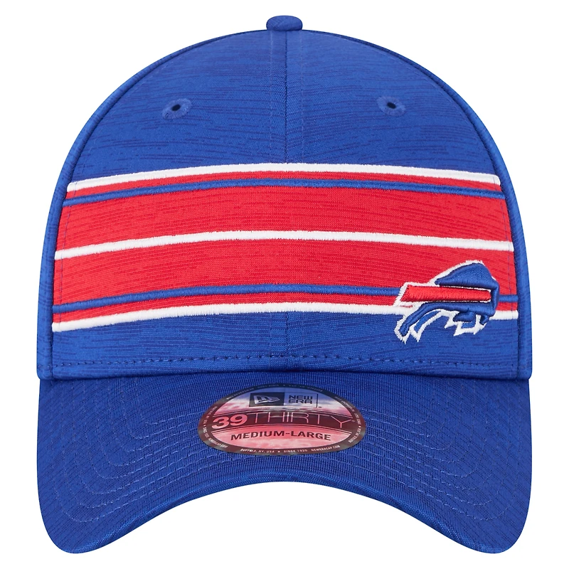 Casquette 39THIRTY Flex à rayures Royal Buffalo Bills de New Era pour homme