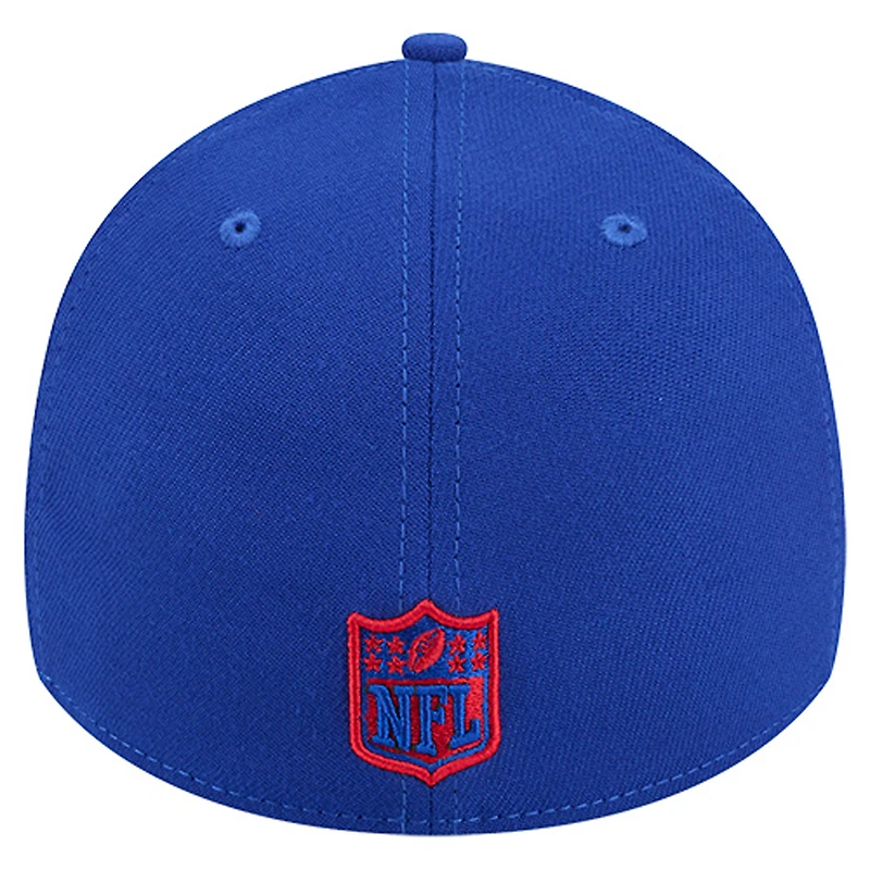 Casquette New Era Royal Buffalo Bills Stripes 39THIRTY Flex pour homme