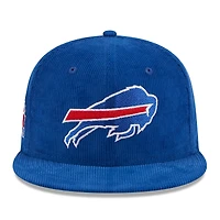 Casquette ajustée 59FIFTY Royal Buffalo Bills Throwback Cord New Era pour hommes