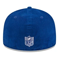 Casquette ajustée 59FIFTY Royal Buffalo Bills Throwback Cord New Era pour hommes