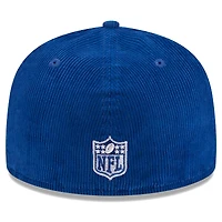 Men's New Era Royal Buffalo Bills Throwback Corduroy 59FIFTY Fitted Hat